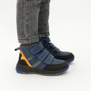 Дитячі ортопедичні черевики Ortomedica 101-03 сині, 3 застібки