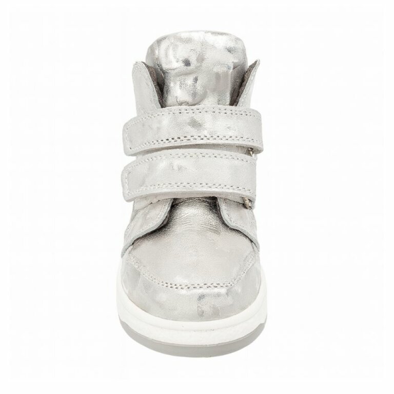 Дитячі ортопедичні черевики Ortomedica 113-06 сріблясті, 2 застібки