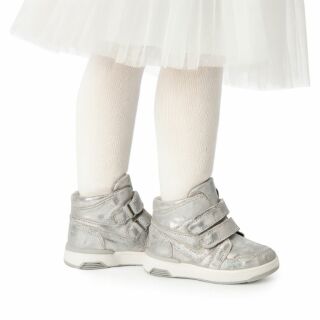 Дитячі ортопедичні черевики Ortomedica 113-06 сріблясті, 2 застібки