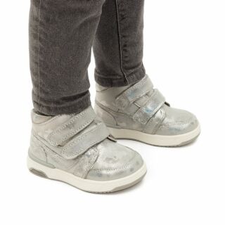 Дитячі ортопедичні черевики Ortomedica 113-06 сріблясті, 2 застібки
