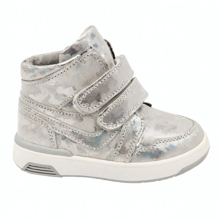 Дитячі ортопедичні черевики Ortomedica 113-06 сріблясті, 2 застібки