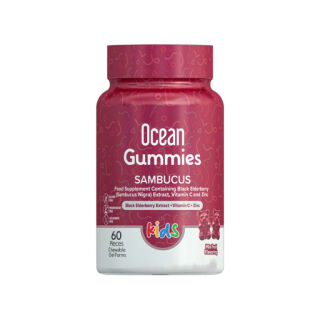 Диєтична добавка ORZAX Ocean Smart Gummies Sambucus kids жувальні желейні цукерки 60 шт