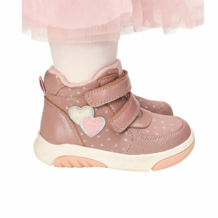 Демисезонные ботинки для девочки American Club XD 177 розовые