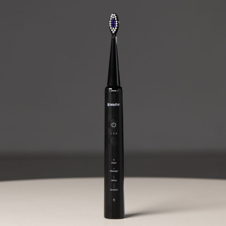 Зубна щітка електрична звукова, чорний колір B.Well MED-870