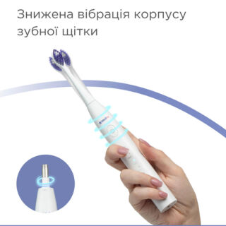 Зубна щітка електрична звукова, білий колір B.Well PRO-850