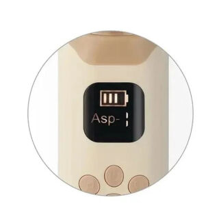 Аспіратор для носа електронний з LCD екраном та мелодіями Babyono (зарядка Type-C) бежевий