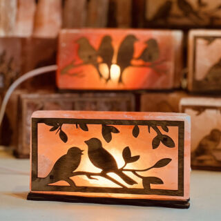 Лампа соляна "Дві пташки" 2 кг