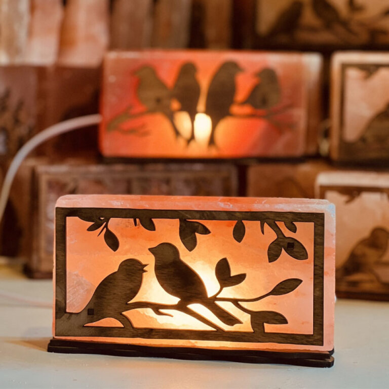 Лампа соляна "Дві пташки" 2 кг