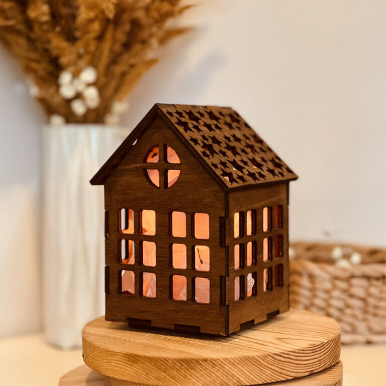 Соляна лампа “Корзина Будинок” 1кг