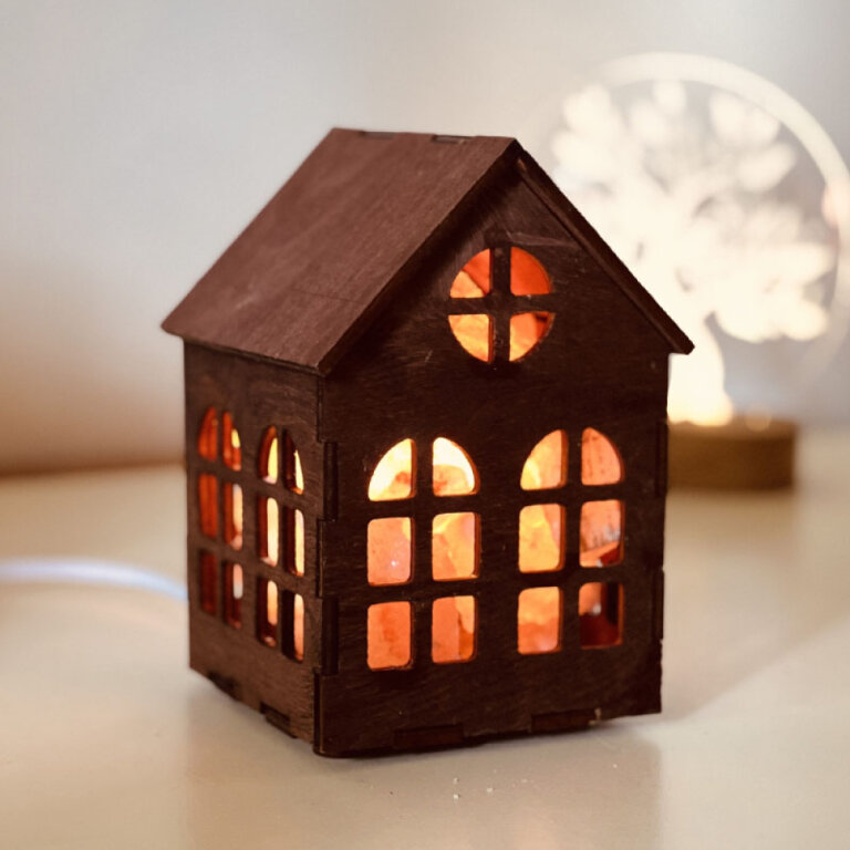 Соляна лампа “Корзина Будинок” 1кг