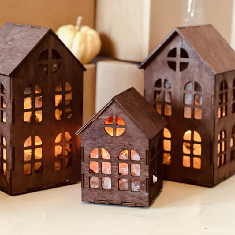 Соляна лампа “Корзина “Будинок” 4кг