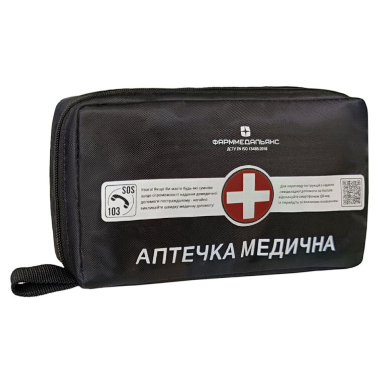 Аптечка медична автомобільна - 1 НС у м’якому футлярі ТУ У 21.2-38929750-001:2014