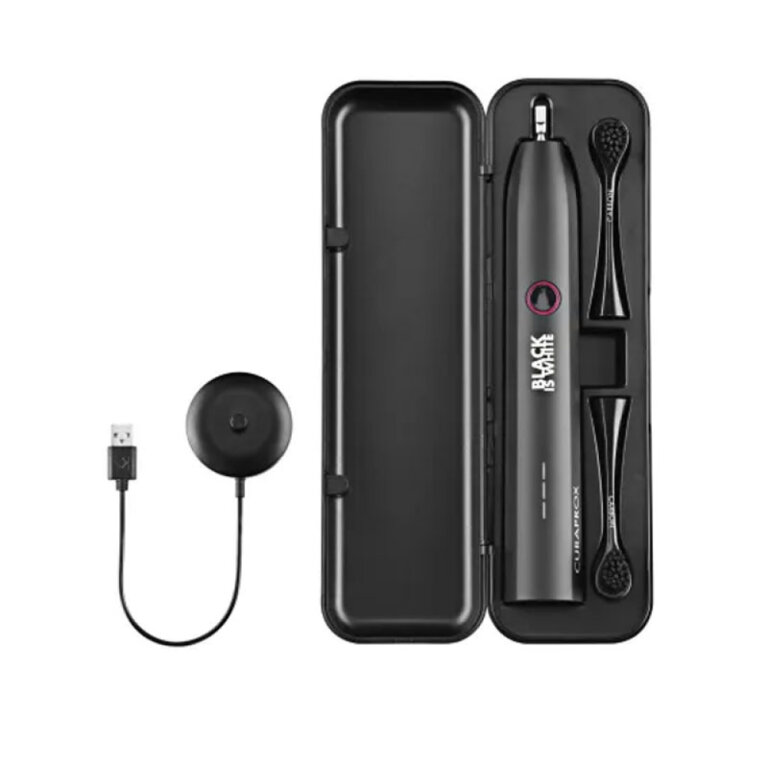 Зубна щітка звукова CURAPROX BIW 229 Hydrosonic black is white