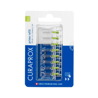 Набор сменных насадок CURAPROX CPS 06-011 Prime Refill, размеры: 0,6 мм, 0,7 мм, 0,9 мм, 1,1 мм, 8 ёршиков без держателя