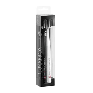 Набір зубних щіток Curaprox CURAPROX CS 5460/2 White is Black Duo UltraSoft,d 0,10 мм 2 шт.