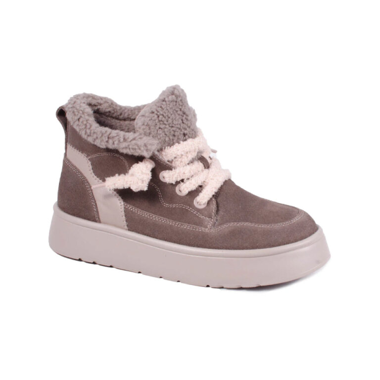 Черевики жіночі зимові Ortomedica 741/2 утеплені хутром з вовни, лате