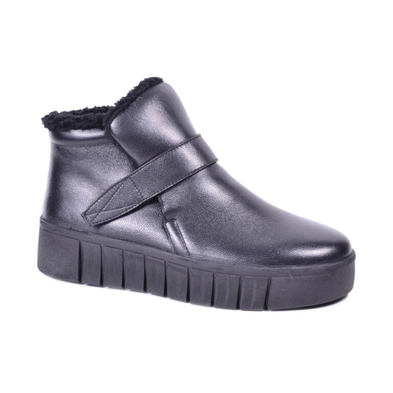Ботинки женские зимние Ortomedica 820/5 утепленные мехом из шерсти, черные