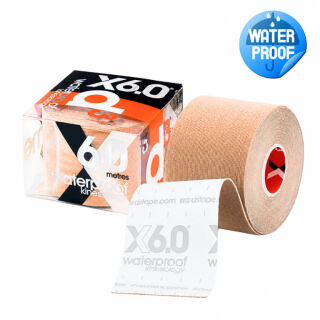 Кінезіо тейп водонепроникний D3 X6.0 Xtreme (50 мм * 6 м) бежевий