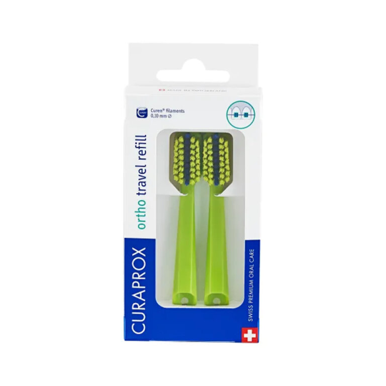 Набір насадок змінних до дорожнього набору CURAPROX BE YOU TS travel refill green