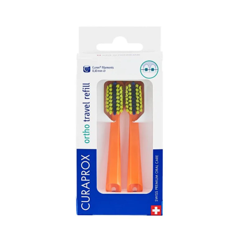 Набор сменных насадок к дорожному набору CURAPROX BE YOU TS travel refill orange