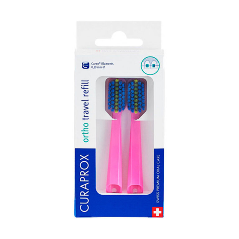 Набір насадок змінних до дорожнього набору CURAPROX BE YOU TS travel refill pink