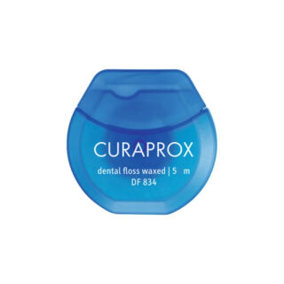Нитка міжзубна вощена CURAPROX DF 834m з ароматом м`яти, 5м