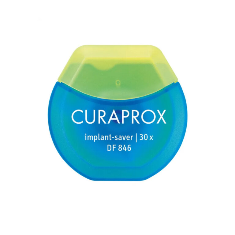 Нитка міжзубна нейлонова CURAPROX DF 846 Implant-saver 30 м