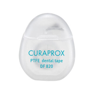 Нитка міжзубна тефлонова CURAPROX DF 820m  з хлоргексидином,5 м