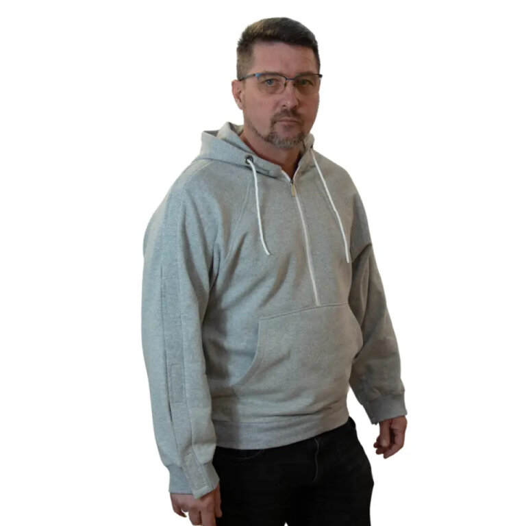 Толстовка адаптивна Кіраса 4282 меланж двонитка