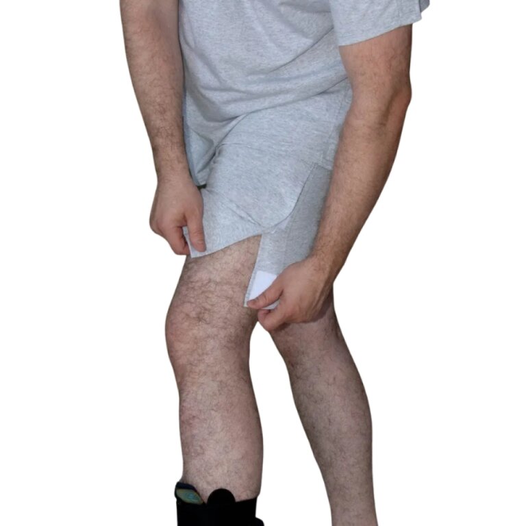 Адаптивные шорты (трусы) Кіраса 4236, трикотаж меланж