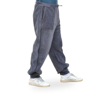 Штани адаптивні Кіраса 4225-В при травмуванні ніг, флісові сірі батал