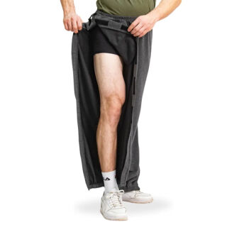 Штани адаптивні Кіраса 4301 під гіпс трикотаж, антрацит