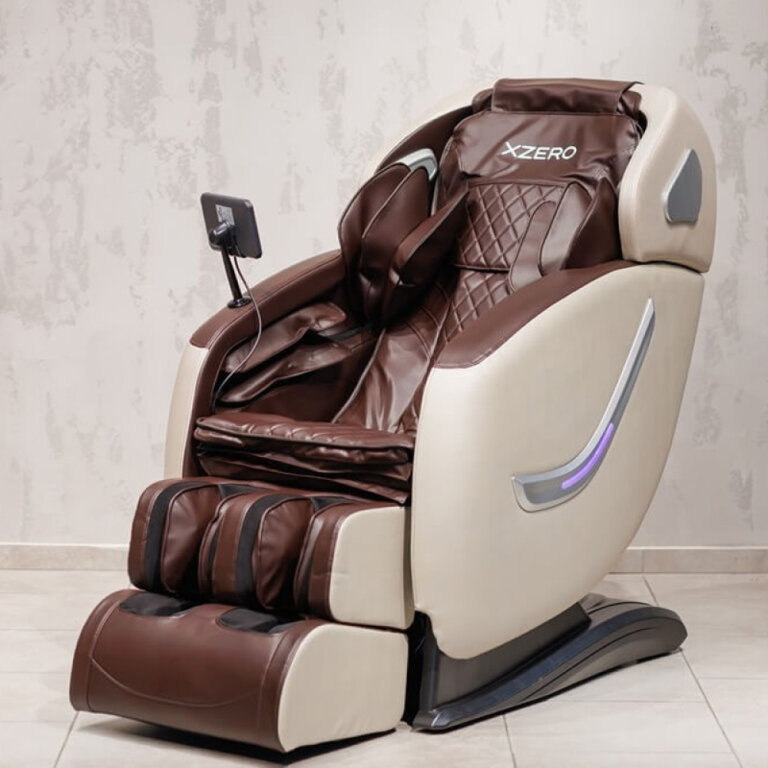 Крісло масажне  XZERO Y9 SL Premium White + Brown