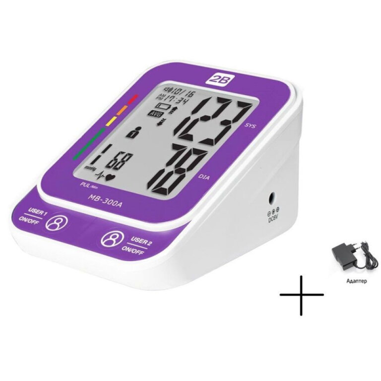 Тонометр автоматичний 2B МВ-300А (22-32 см) з адаптером