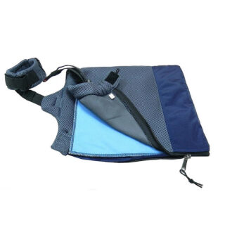 Повзунки для тварин сумка-конверт FRAKISHTAK (у комплекті одна багаторазова пелюшка) колір: чорний з синім