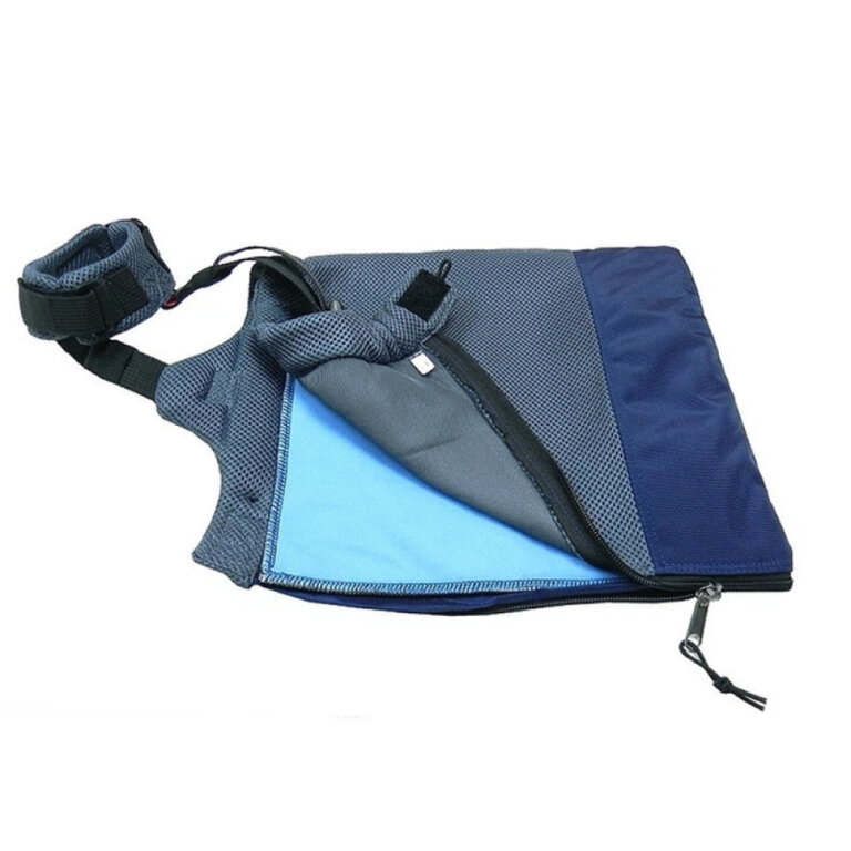 Повзунки для тварин сумка-конверт FRAKISHTAK (у комплекті одна багаторазова пелюшка) колір: чорний з синім