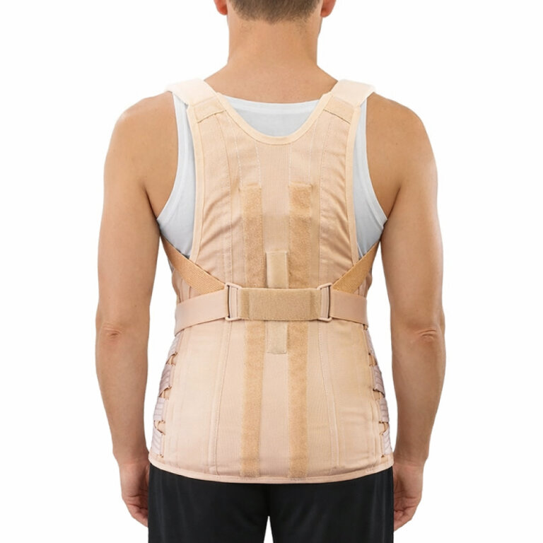 Корсет грудинно-поперековий protect.Dorsofix для чоловіків бежевий