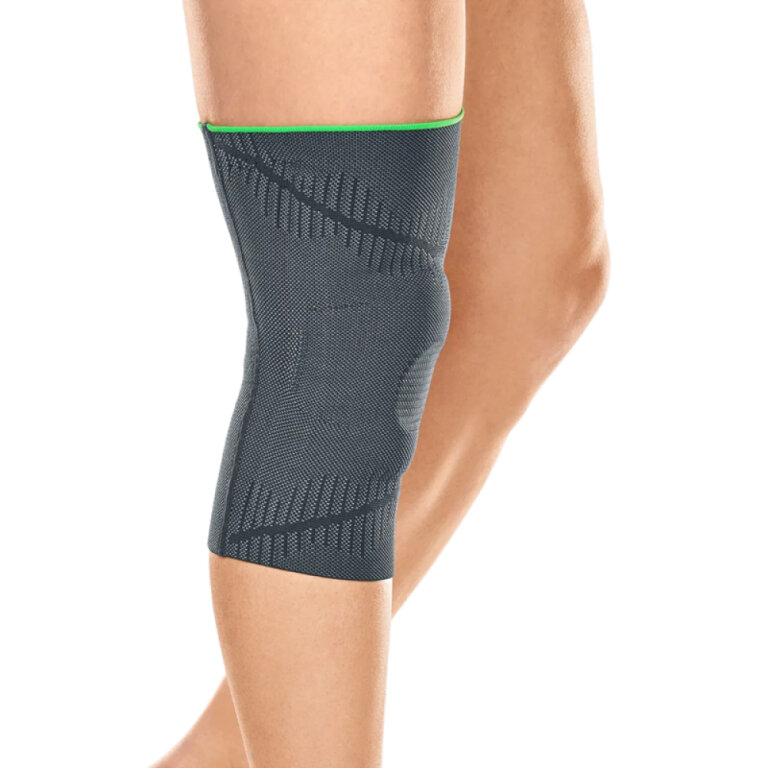 Бандаж колінний з силіконовим пателярним кільцем protect.GENU - сірий
