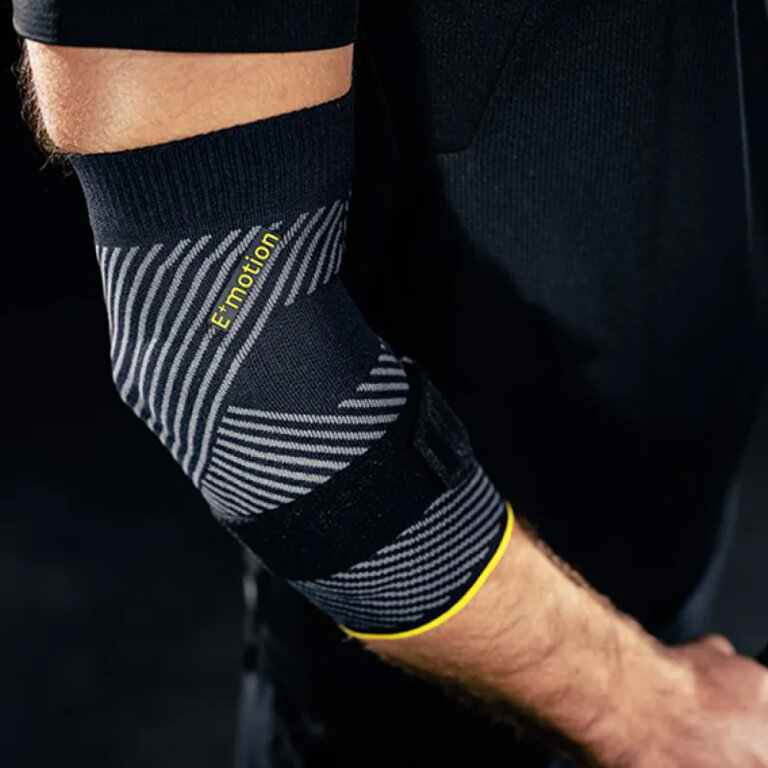 Бандаж ліктьовий з силіконовими вкладками Epicomed E+motion