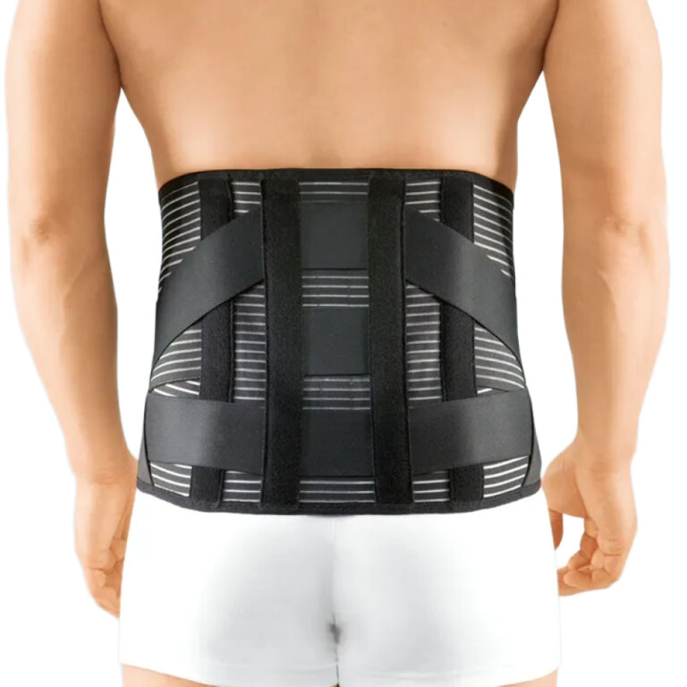 Бандаж для попереку  з масажною вставкою Lumbamed stabil з 4 ребрами жорсткості, Medi (висота 26 см)