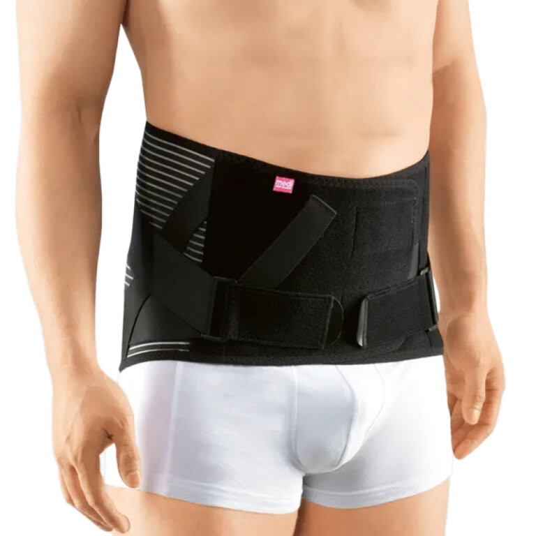 Бандаж для попереку  з масажною вставкою Lumbamed stabil з 4 ребрами жорсткості, Medi (висота 26 см)