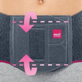 Поперековий бандаж з масажною вкладкою Lumbamed plus для жінок