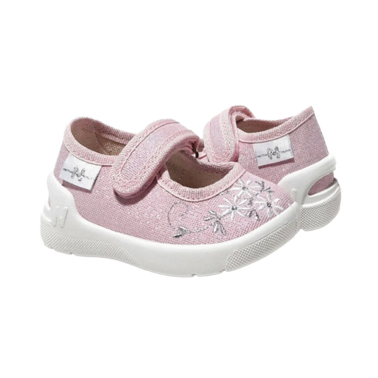 Домашні текстильні капці Waldi Ketty, пудрово-рожеві