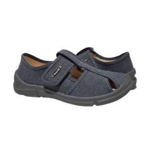 Домашні текстильні капці Waldi Paolo, сірі (сіра підошва)