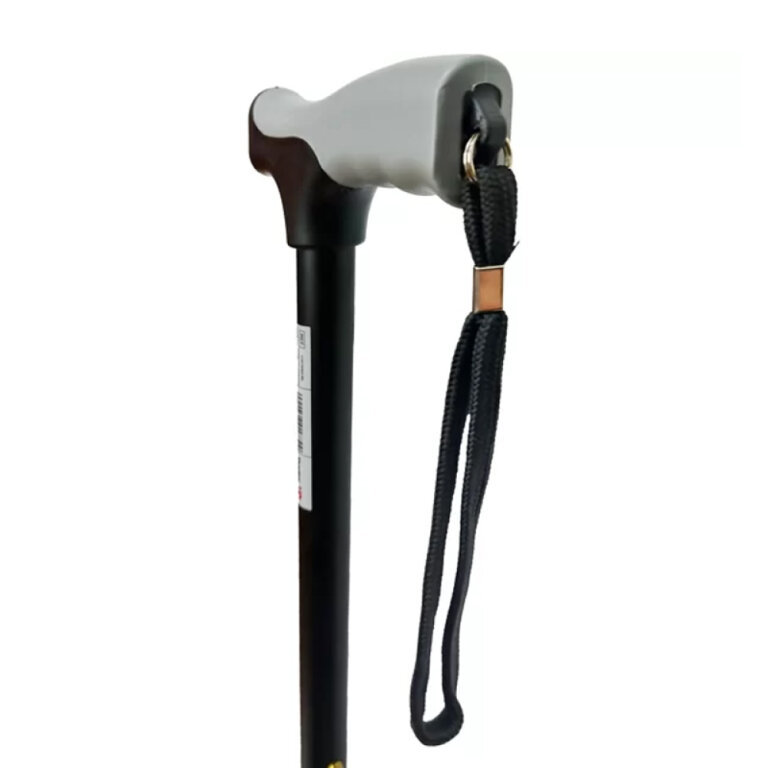 Тростина обладнана ергономічною ручкою, складана, чорного кольору 114 кг Doctor Life 11874/SZ-BL