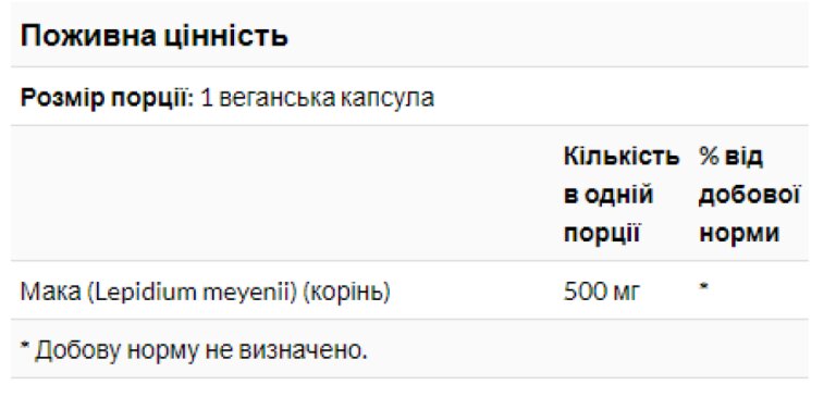 Maca 500mg - 100vcaps