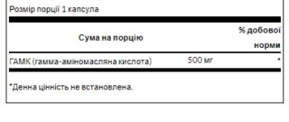 GABA 500 mg - 100 caps