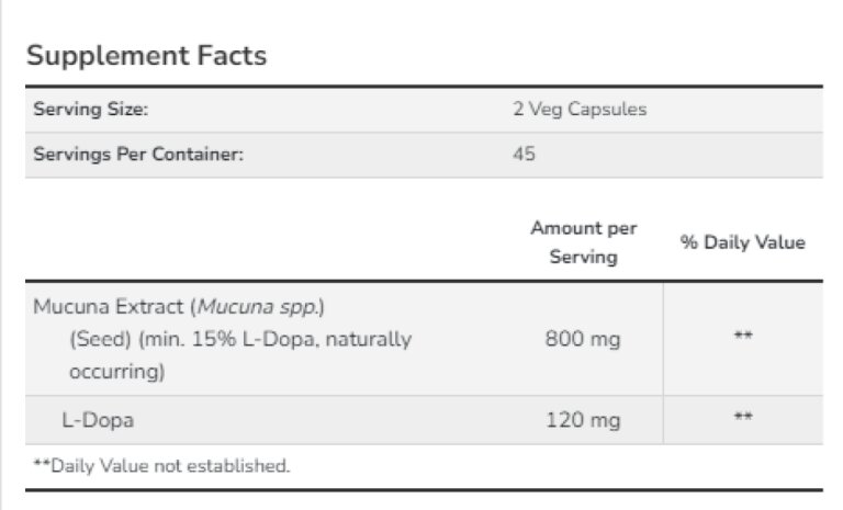 Dopa Mucuna - 90vcaps