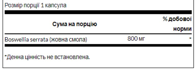 Boswellia Double Strength 800 mg - 60 Caps