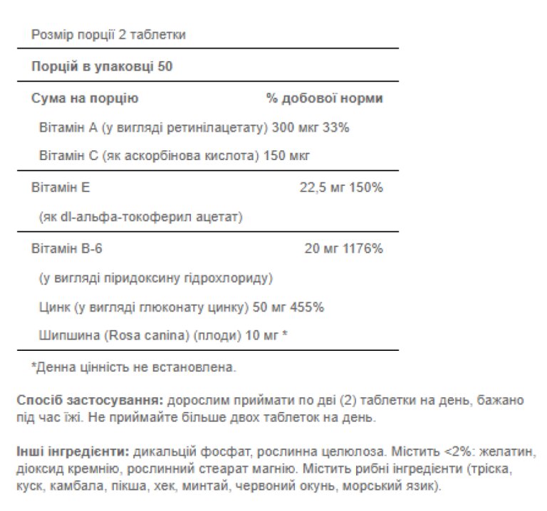 Zinc for Acne - 100 tab